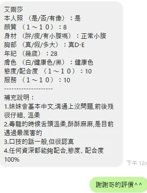 艾爾莎客人評價